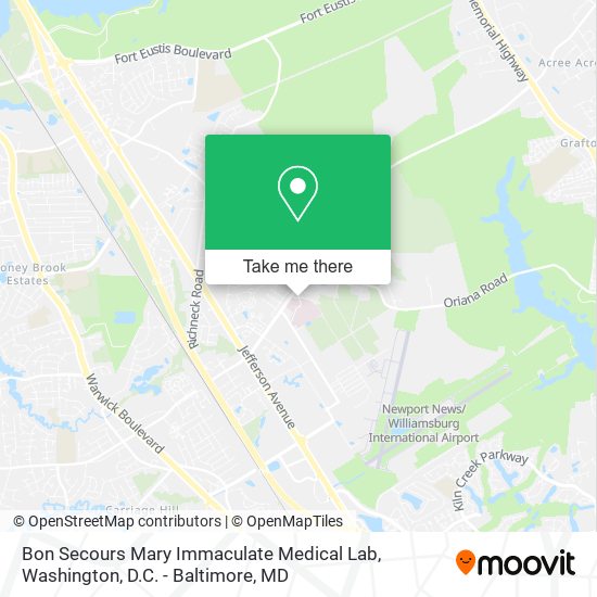 Mapa de Bon Secours Mary Immaculate Medical Lab