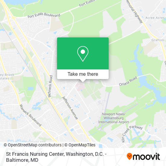 St Francis Nursing Center map