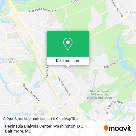 Peninsula Dialysis Center map