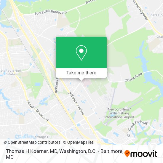 Thomas H Koerner, MD map