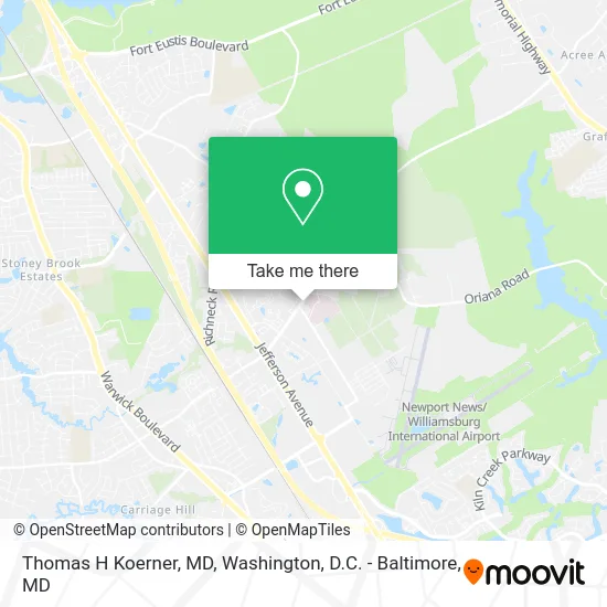 Thomas H Koerner, MD map