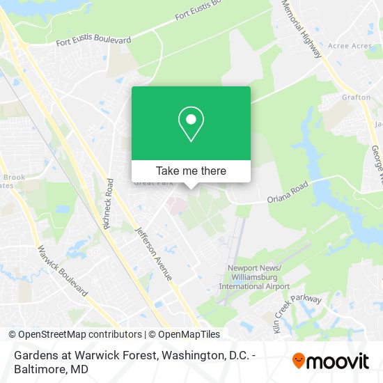 Mapa de Gardens at Warwick Forest