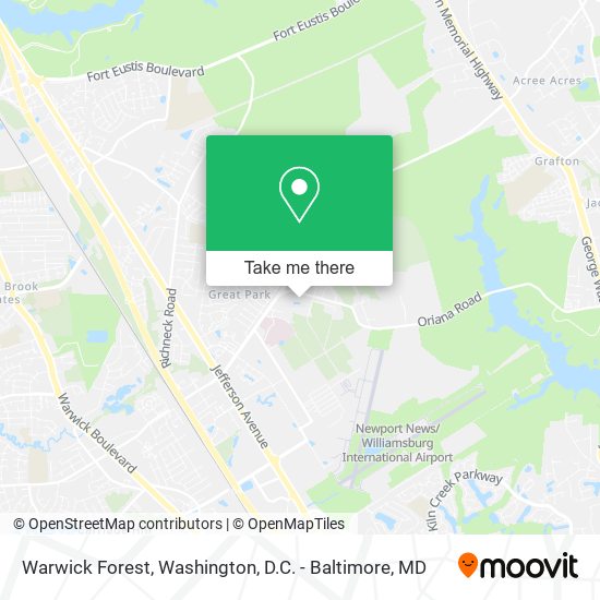 Warwick Forest map