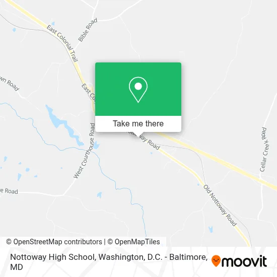 Nottoway High School map