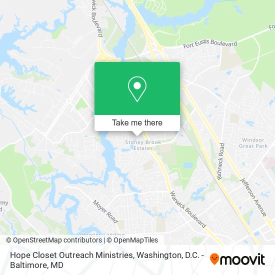 Hope Closet Outreach Ministries map