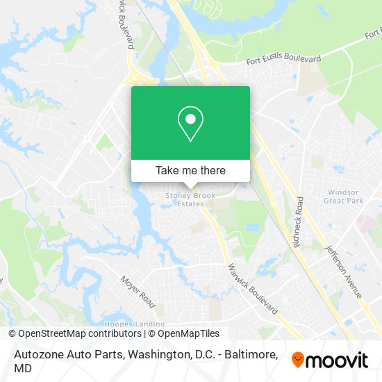Autozone Auto Parts map