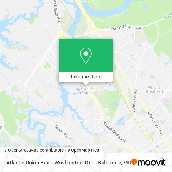 Atlantic Union Bank map