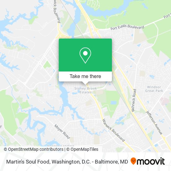 Martin's Soul Food map