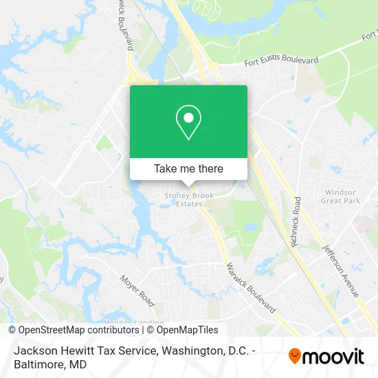 Jackson Hewitt Tax Service map