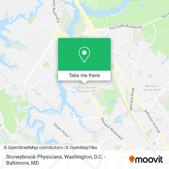 Stoneybrook Physicians map