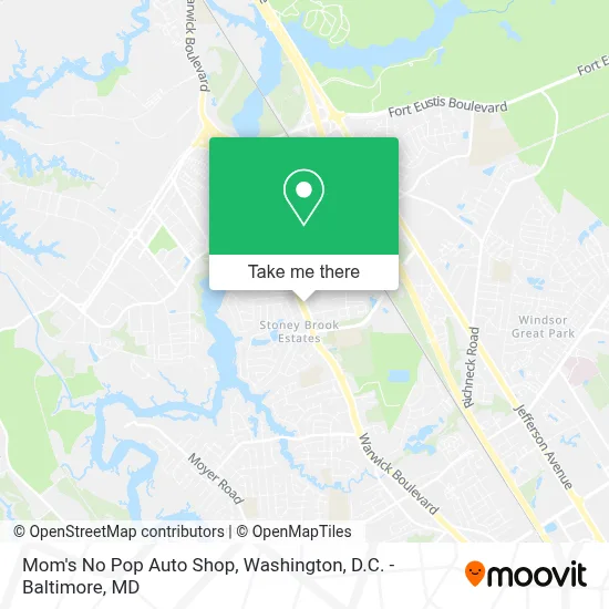 Mom's No Pop Auto Shop map