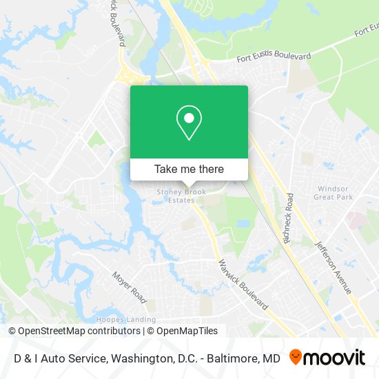 D & I Auto Service map