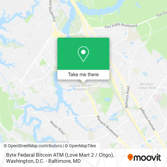 Byte Federal Bitcoin ATM (Love Mart 2 / Citgo) map