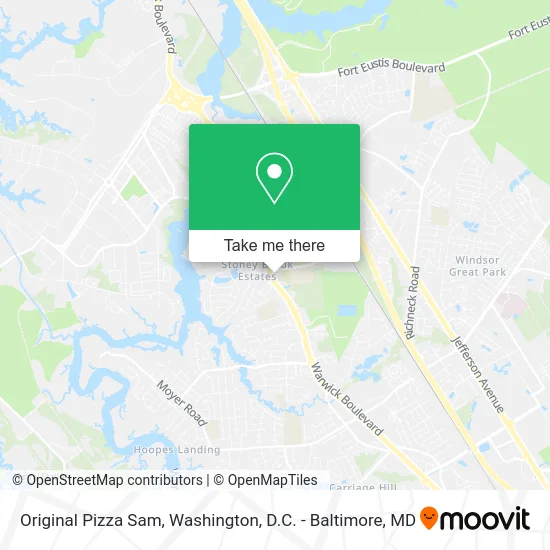 Original Pizza Sam map