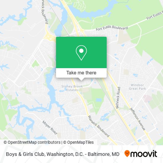 Mapa de Boys & Girls Club