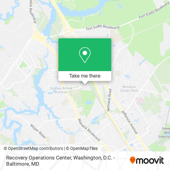 Mapa de Recovery Operations Center