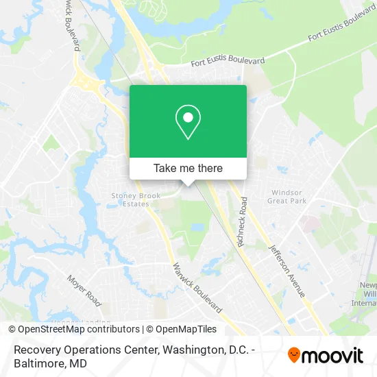 Recovery Operations Center map