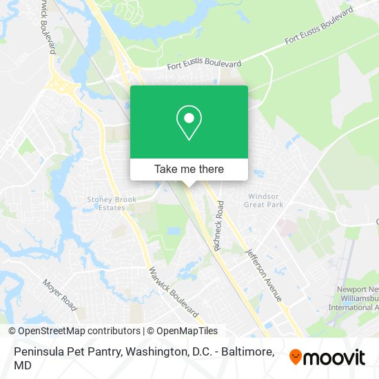 Peninsula Pet Pantry map