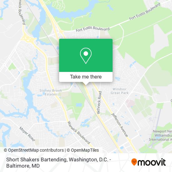 Mapa de Short Shakers Bartending