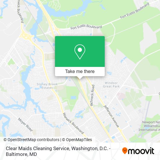 Mapa de Clear Maids Cleaning Service