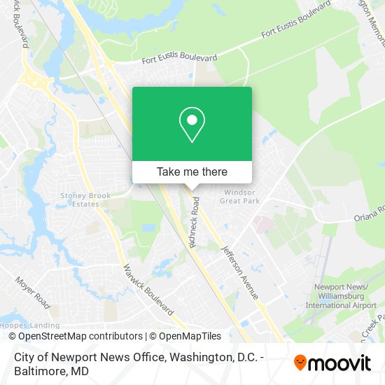 Mapa de City of Newport News Office