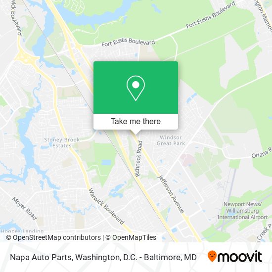 Napa Auto Parts map