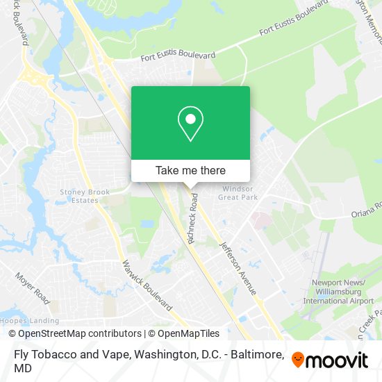 Mapa de Fly Tobacco and Vape