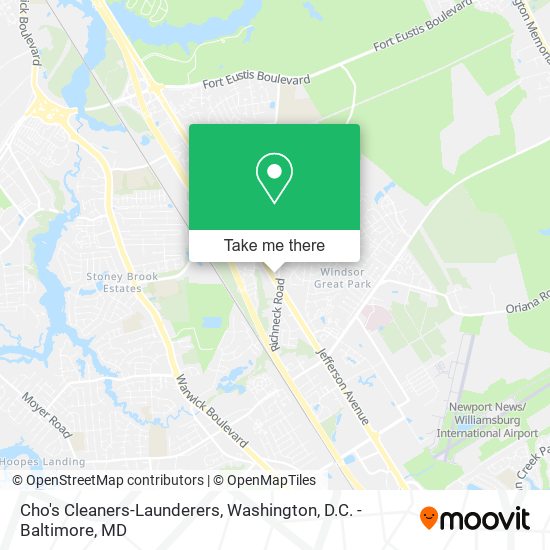 Cho's Cleaners-Launderers map