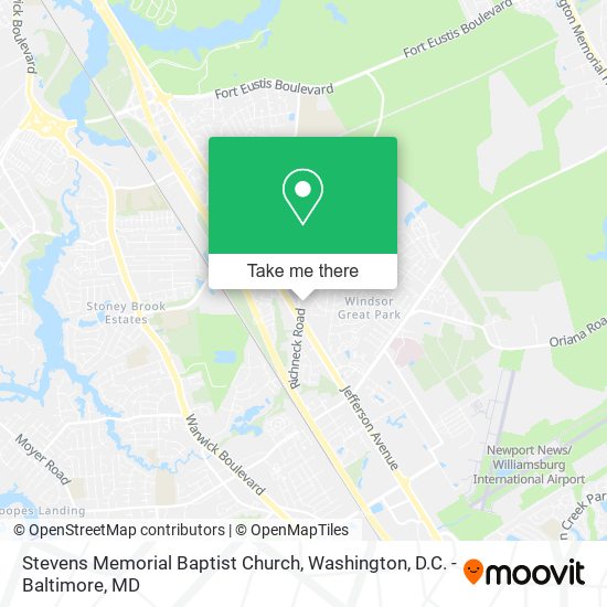 Stevens Memorial Baptist Church map