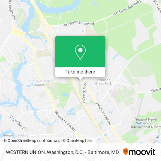 WESTERN UNION map
