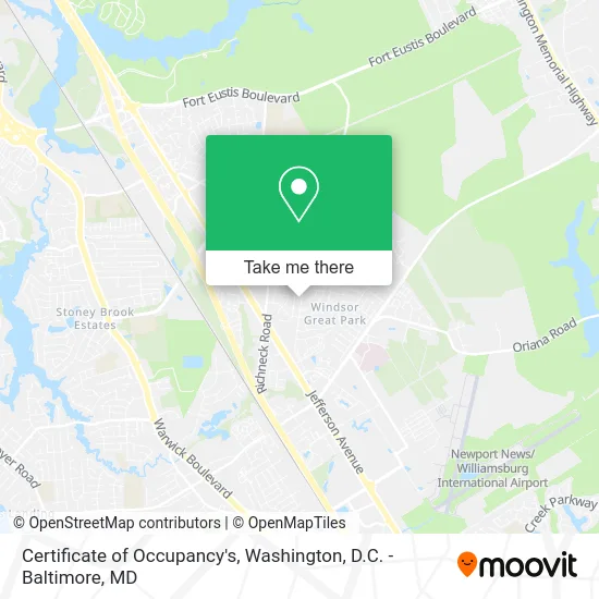 Certificate of Occupancy's map