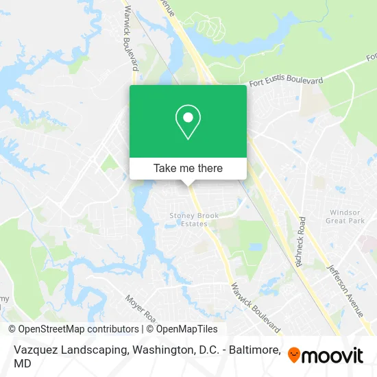 Vazquez Landscaping map