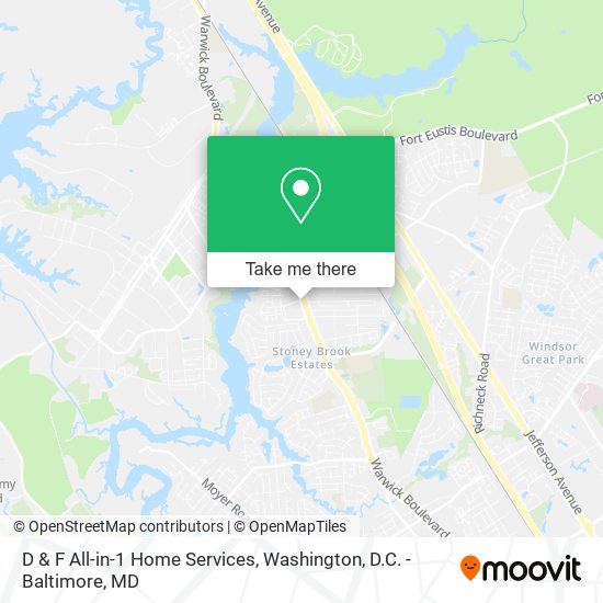 D & F All-in-1 Home Services map