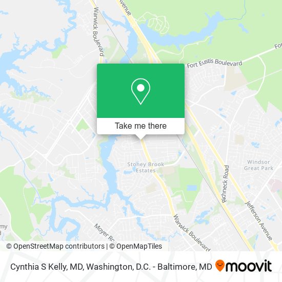 Cynthia S Kelly, MD map