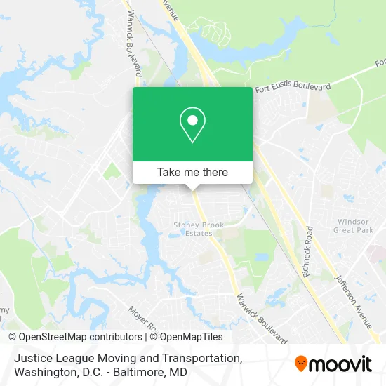 Justice League Moving and Transportation map