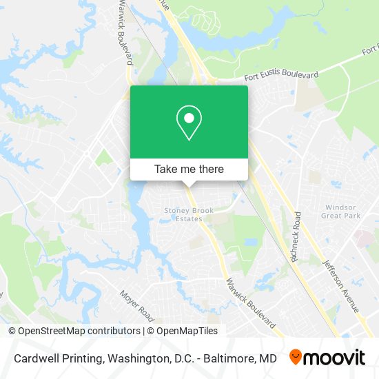 Cardwell Printing map