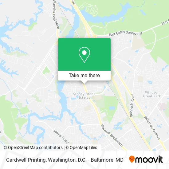Cardwell Printing map