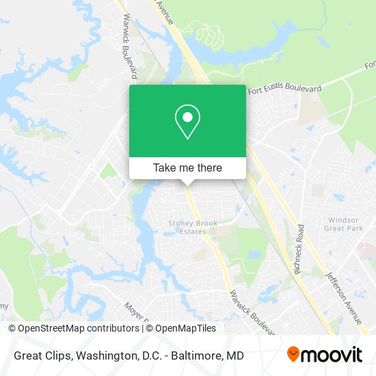 Great Clips map