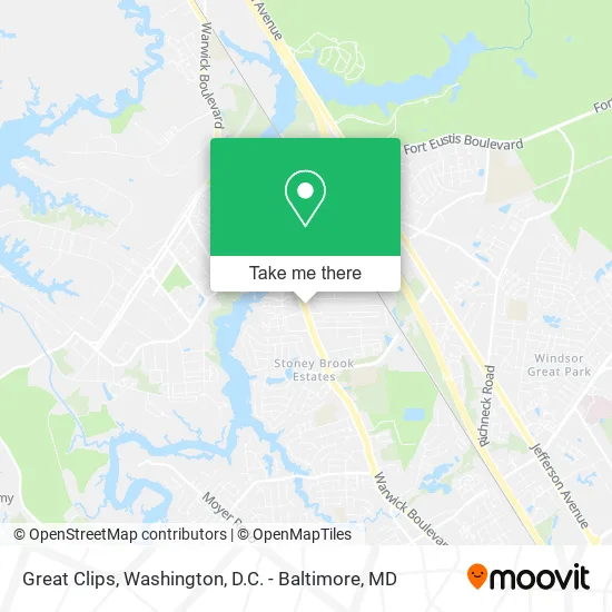 Great Clips map