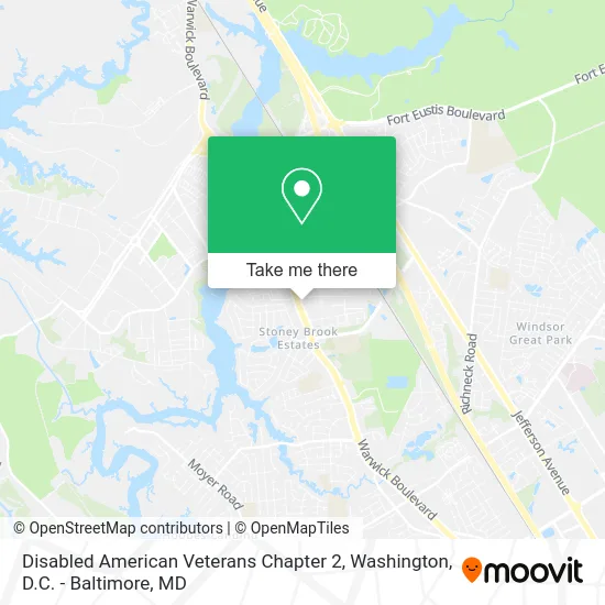 Disabled American Veterans Chapter 2 map