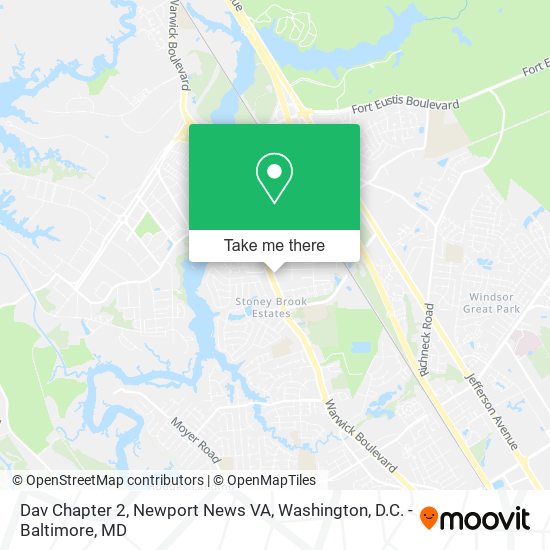 Dav Chapter 2, Newport News VA map
