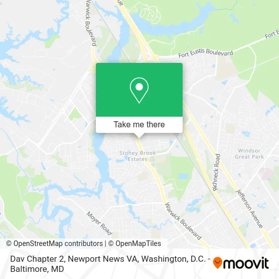 Dav Chapter 2, Newport News VA map