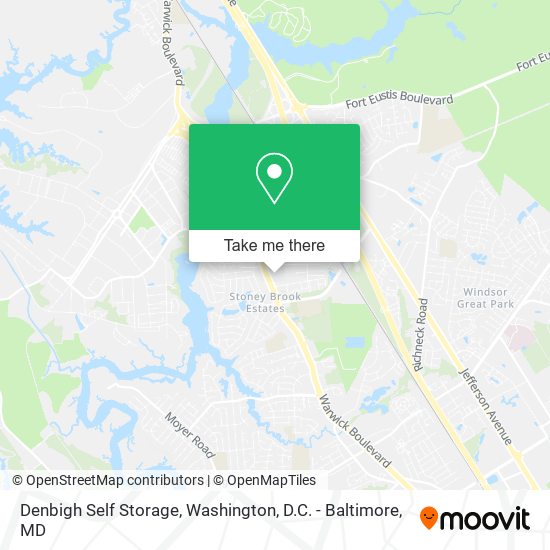 Denbigh Self Storage map