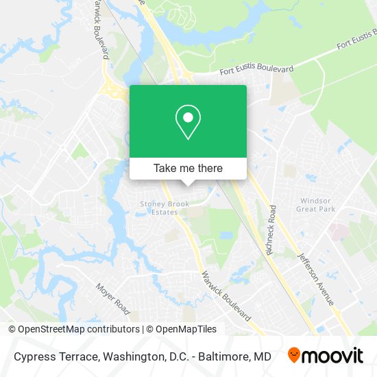 Cypress Terrace map