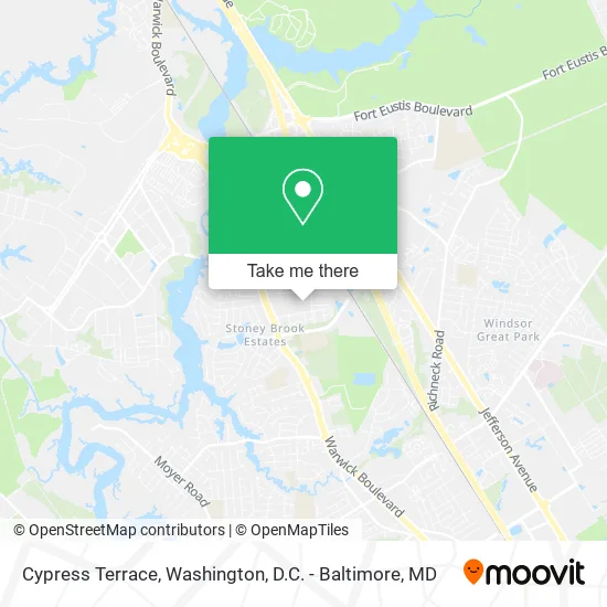 Cypress Terrace map