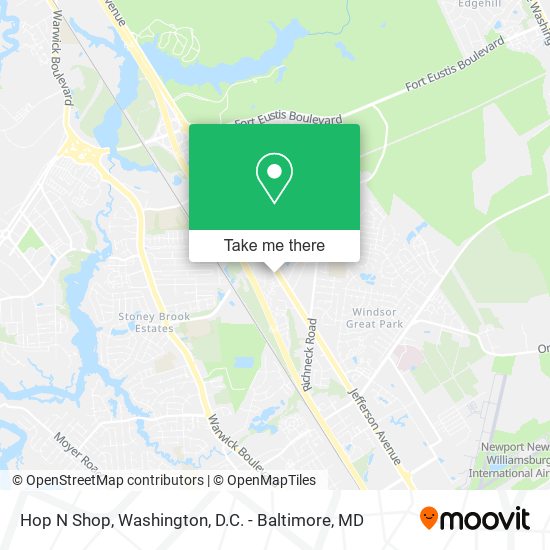 Hop N Shop map