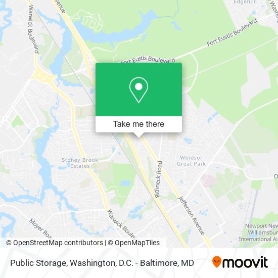 Public Storage map