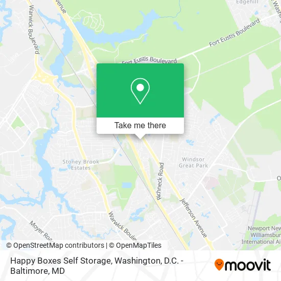 Happy Boxes Self Storage map