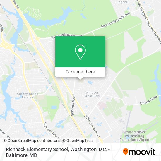 Mapa de Richneck Elementary School