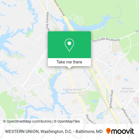 WESTERN UNION map